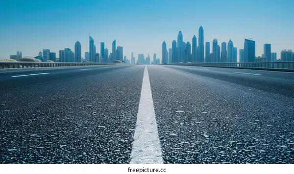 Sheikh Zayed Road in Dubai, United Arab Emirates