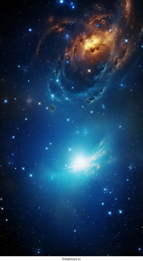 Blue and Orange Nebula