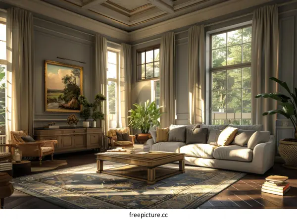 Classic European Living Room Interior Design