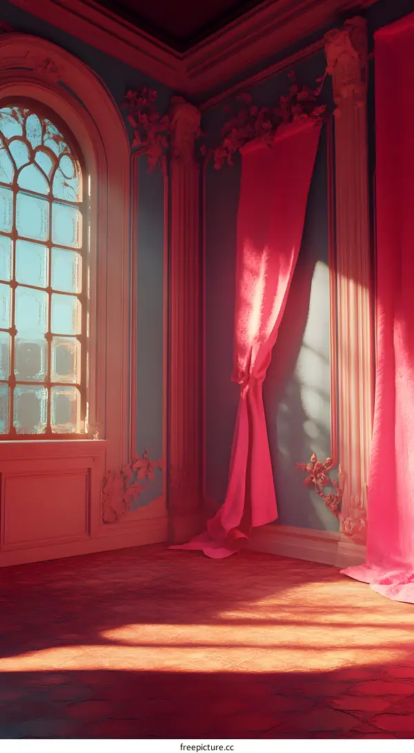 Sunlight Streaming Through Window In Elegant Room