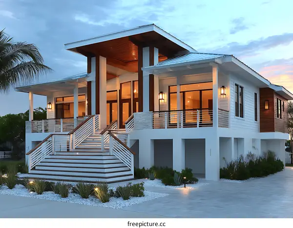 Modern Coastal House Exterior Design