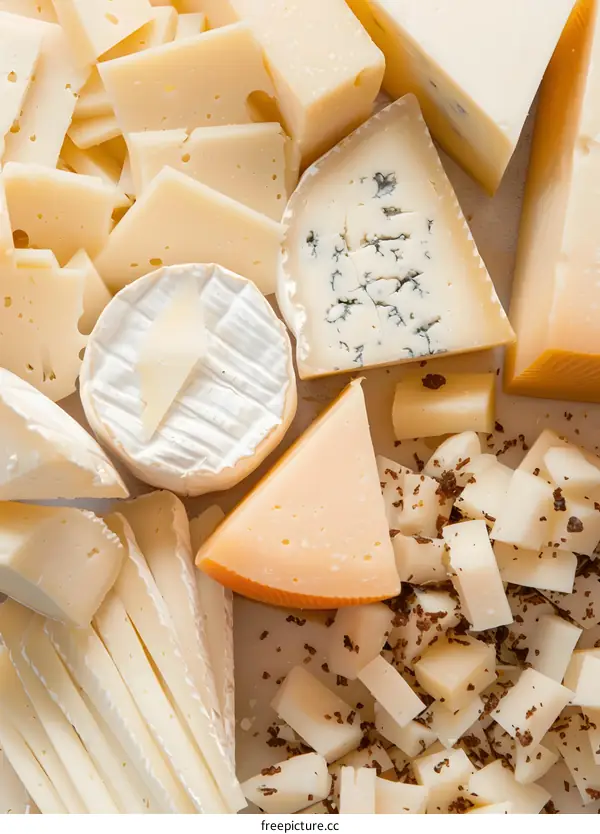 Assortment of Different Types of Cheese