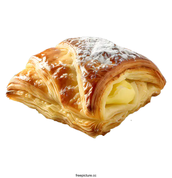 [Transparent Background PNG]A delicious pastry with cream filling