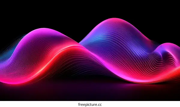 Abstract Colorful Wave Design