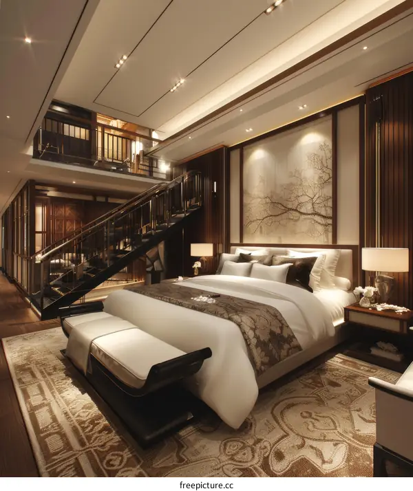 Luxury Bedroom Interior Design Illustration