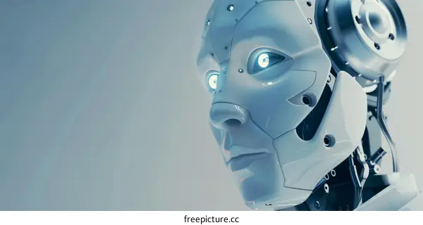 Close-up of a Robot's Face