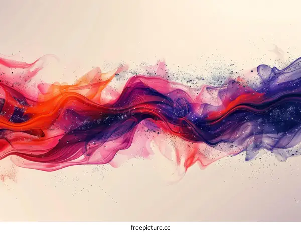 Abstract Painting of Vibrant Colors