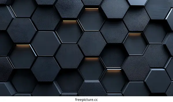 Abstract Hexagonal Geometric Pattern Design