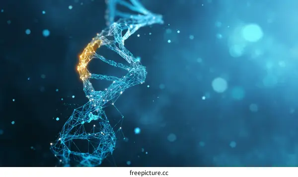 Abstract DNA Structure Illustration