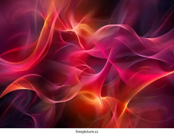 Fiery Fractal Spiral Background with Vibrant Colors