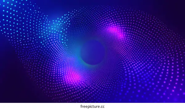 Abstract Dotted Spiral Background Design