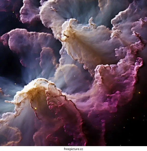 Mesmerizing Nebula: A Symphony of Colors in Interstellar Gas