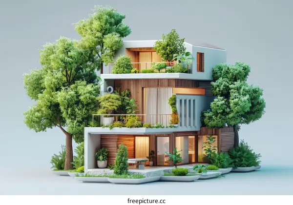 A Modern Eco-Friendly House in Nature