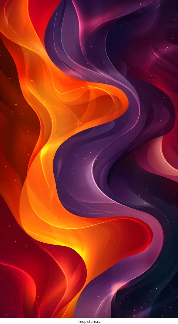 Abstract Colorful Swirls Background