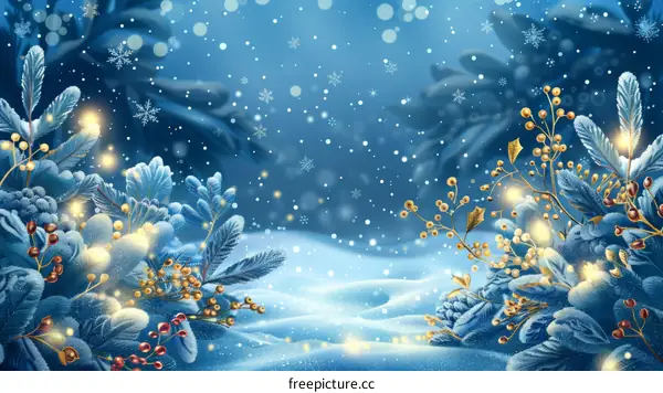 Christmas Snow Scene