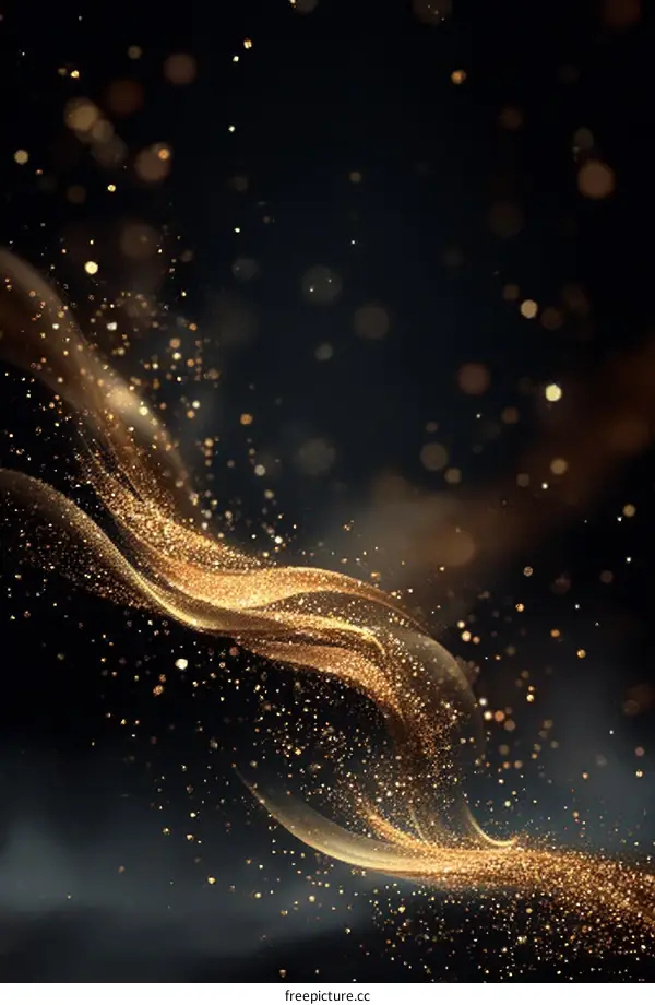 Abstract Gold Glitter Background Design