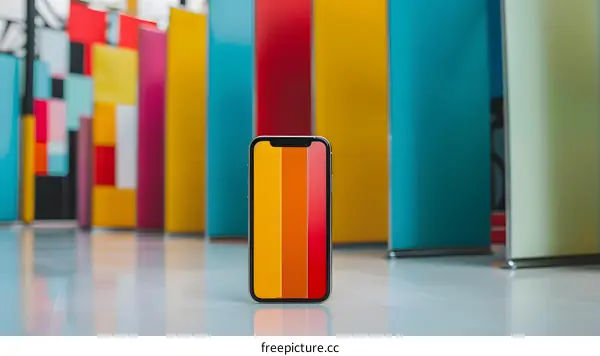 Colorful Background Phone Display