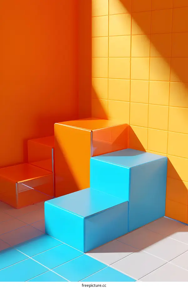 Abstract Minimalist Geometric Shape Background