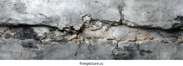 Aged Concrete Wall Texture with Cracks