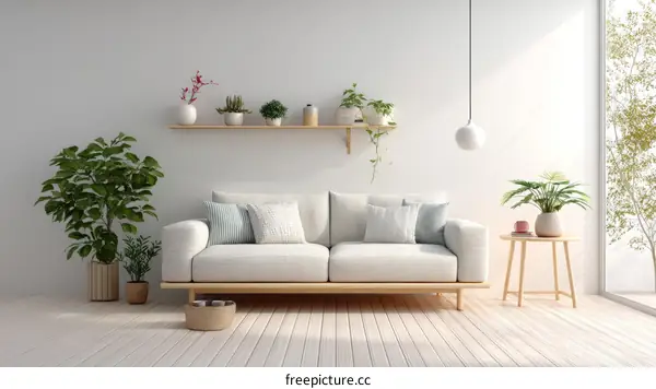 Modern Minimalist Living Room Interior Design