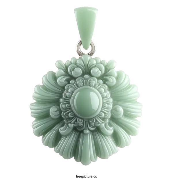 [Transparent Background PNG]Exquisite Light Green Decorative Pendant
