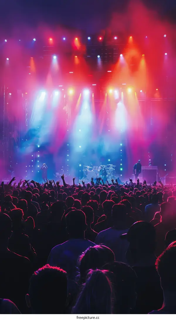 Rock concert with many people