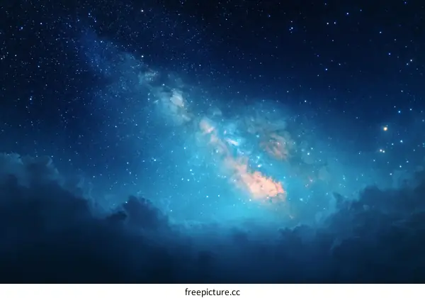 Night Sky with Milky Way and Stars
