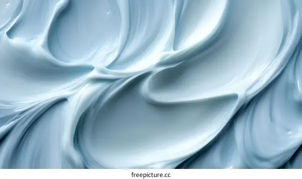 Close Up Light Blue Cream Texture Background