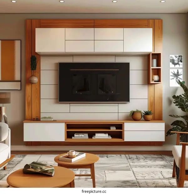 Modern minimalist living room interior design