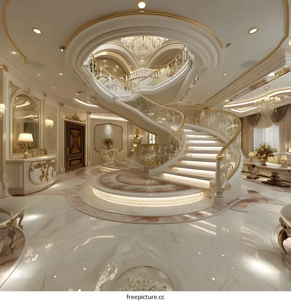 Luxurious Interior Staircase Design