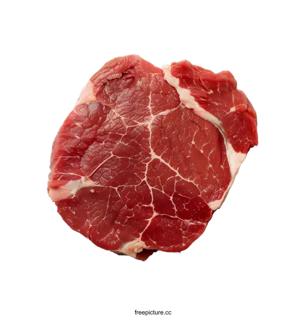 [Transparent Background PNG]Raw Beef Steak Isolated on White Background