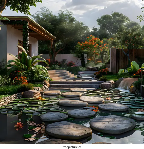 Stepping Stones in a Pond