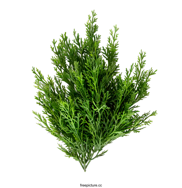 [Transparent Background PNG]Green Leaves Isolated on White Background