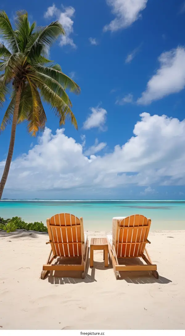 Relaxing Beach Chairs with Ocean View