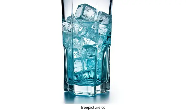 Ice Cubes in a Glass