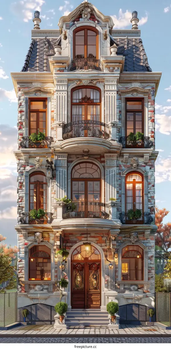 European-style retro building