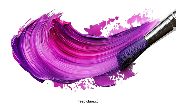 [Transparent Background PNG]Abstract Paint Stroke Art