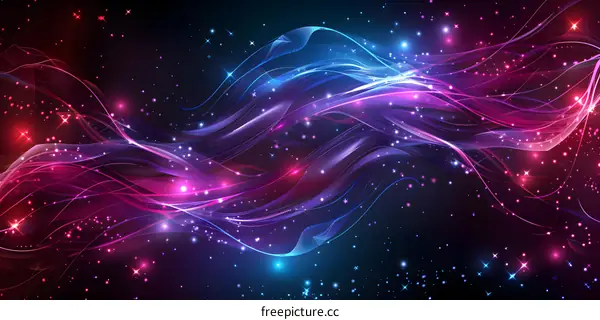 Abstract Colorful Wavy Lines Background