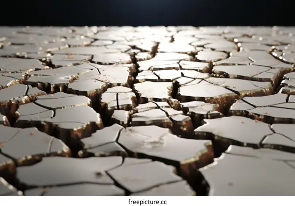 Cracked earth texture