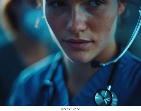 Portrait of a confident female doctor wearing a stethoscope