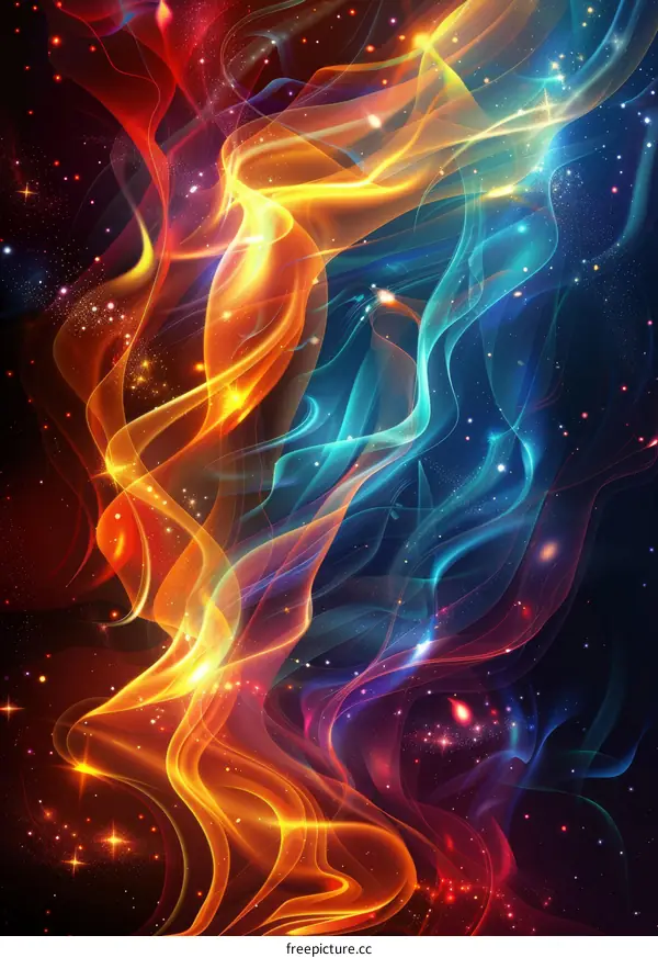 Stunning Contrast of Fire and Ice