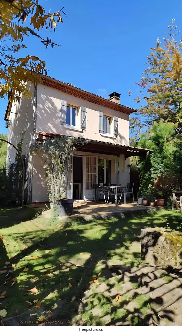 Beautiful French Country House with a Patio and Garden