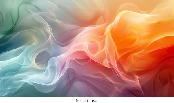 Abstract Colorful Wave Background