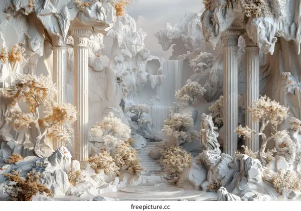 Ancient Marble Palace Garden