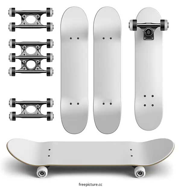 Blank Skateboard Set