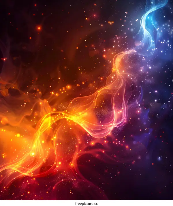 Abstract colorful plasma background