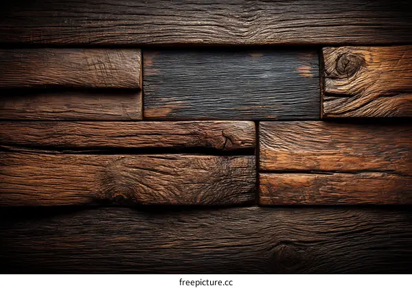 Vintage Wooden Plank Texture Background