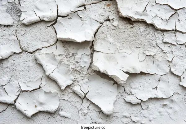 Cracked white paint texture