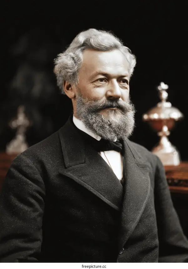 Portrait of a man in vintage formal attire