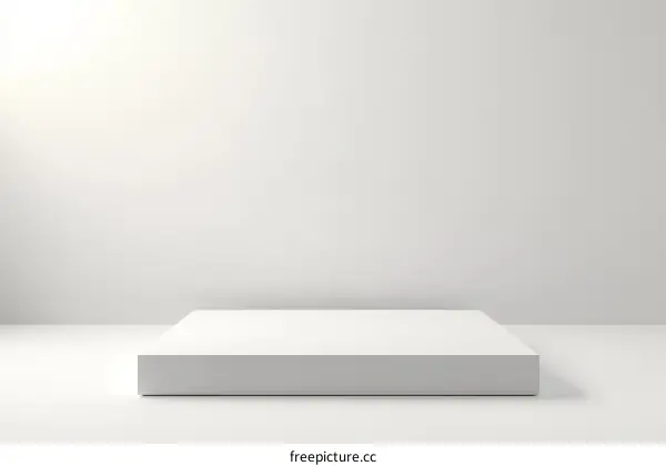 Modern Minimalist White Product Display